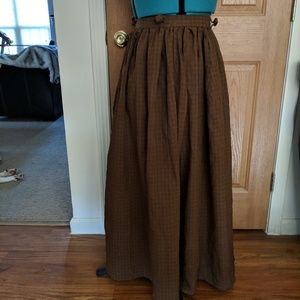 Brown renaissance festival skirt